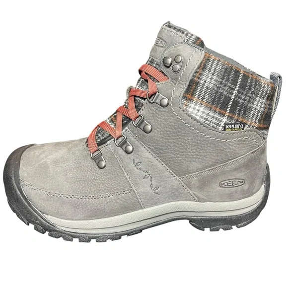 ⚡️SOLD⚡️Keen Women's Kaci III Winter Waterproof Boot Gray Plaid - Picture 10 of 16